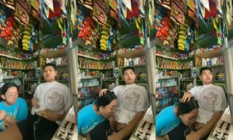 Tukang Jualan Dihisap Pembeli Siang Bolong